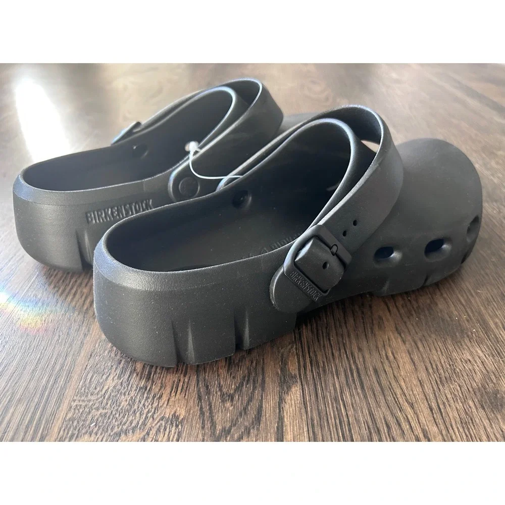 Birkenstock A640 Black Clogs Mens 11 Womens 13 Birki Work Shoes Slip Resistant